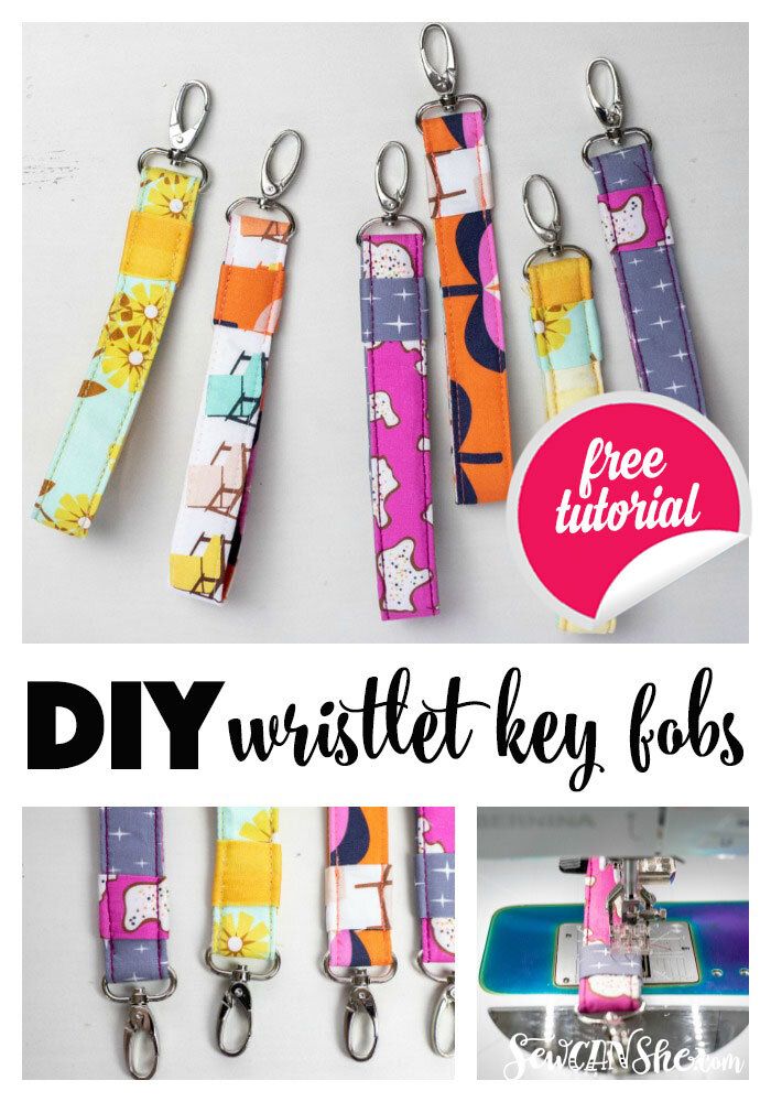 diy wristlet key fobs with instructions to make them easy and fun