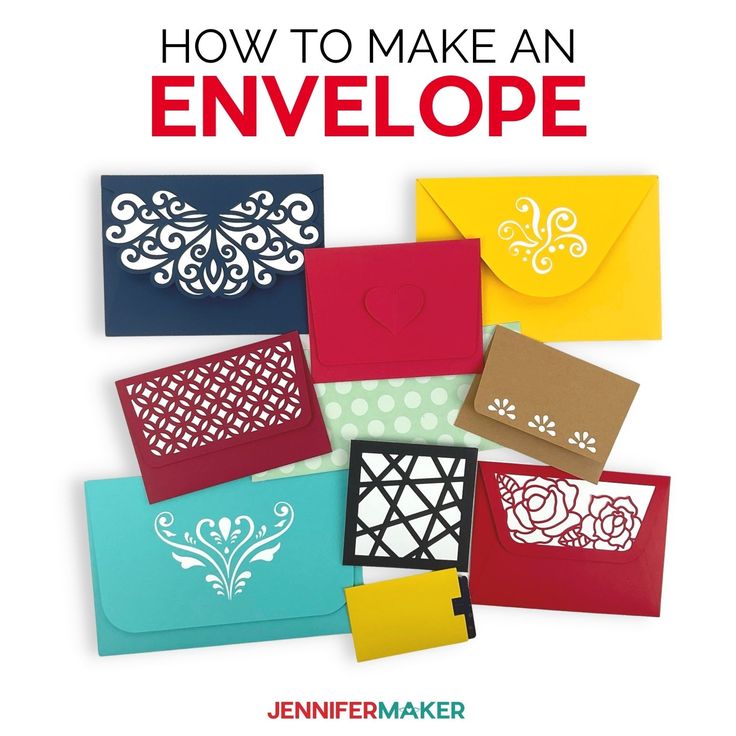 how to make an envelope with stencils from jennyfermaker com