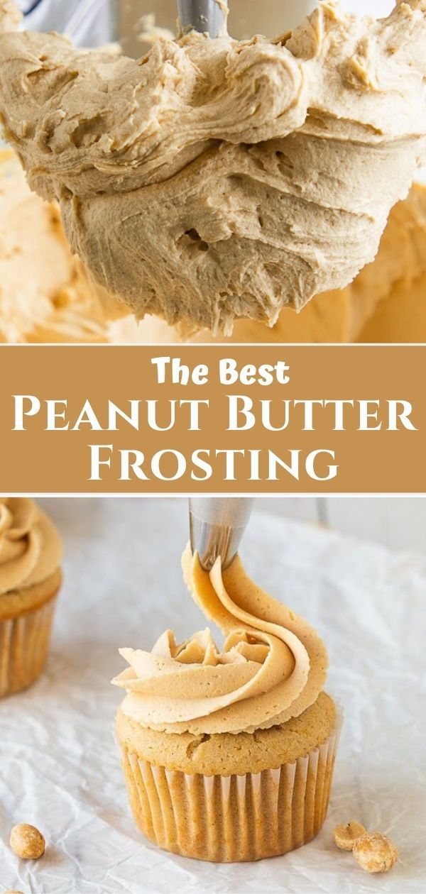 the best peanut butter frosting for cupcakes and muffins is so easy to make