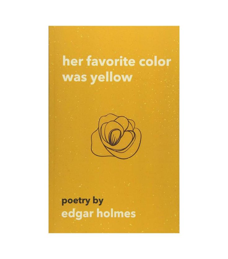 a yellow book with the title her favorite color was yellow by edgar holmes