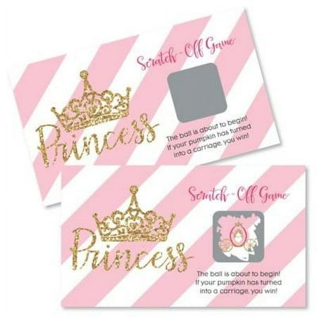 Try these Little Princess Crown - Pink and Gold Princess Baby Shower or Birthday Party Scratch Off Cards party game ideas: SIMPLE: Hand a scratch off game card to guests as they arrive. QUICK: Set a scratch off game card at each spot at the tables so guests can play as they enjoy the meal. FAVORITE: Hand out individual scratch off cards as mini prizes during longer games, such as gift bingo. Have everyone scratch at the same time and the winners get a grand prize. Color: Multicolor. Crown Baby Shower, Birthday Party Game, Crown Party, Scratch Off Cards, Off Game, Fun Party Games, Princess Baby, Baby Shower Princess, Birthday Party Games