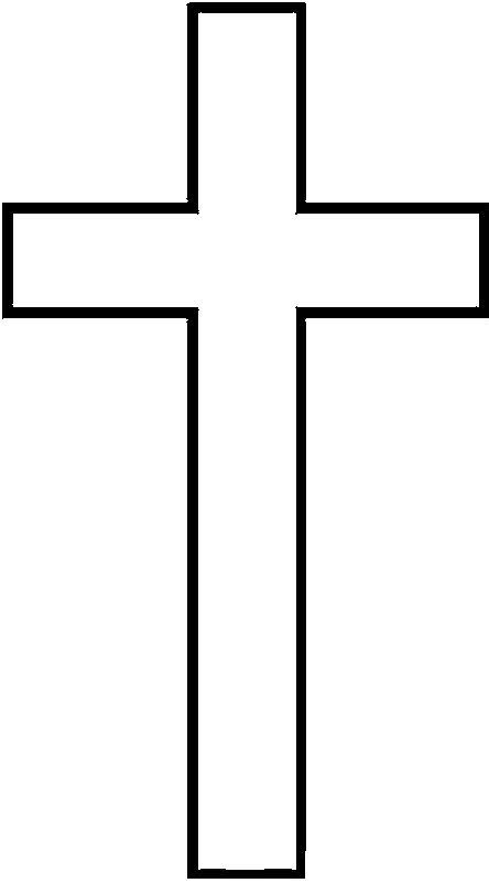 a black and white image of a cross