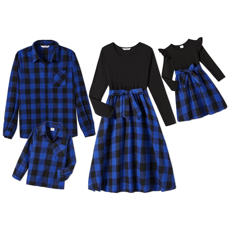 Patpat Family Matching Outfits Mommy And Me Dresses Matching Set Long Sleeve Plaid Midi Dress And Casual Button Down Shirts Product Details Special Size Type: Women Size: X-Large Color: Navy Blue Brand: No Brand Mpn: 524496 Upc: Does Not Apply Ean: Does Not Apply * Item Model Number : 524496 * Department : Girls * Date First Available : September 9, 2022 Patpat Family Matching Outfits Mommy And Me Dresses Matching Set Long Sleeve Plaid Midi Dress And Casual Button Down Shirts Product Details Spe Family Plaid, Fall Family Outfits, Mommy And Me Matching Outfits, Girls Date, Family Photoshoot Outfits, Mommy And Me Dresses, Family Matching Outfits, Brand Dresses, Matching Outfit