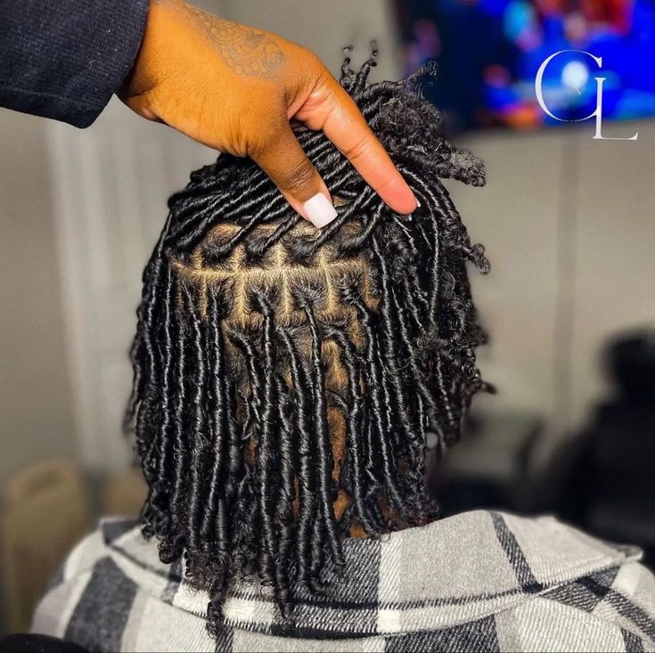 Starter Locs: All You Need to Know About This Hairdo Coil Locs Starter Styles, Loc Coils Dreads, Coil Starter Locs Short Hair, Coiled Starter Locs, Locs Black Women Starter, Starter Locs Middle Part, Small Starter Locs Coils, 4c Hair Starter Locs, Comb Coils Starter Locs 4c Hair