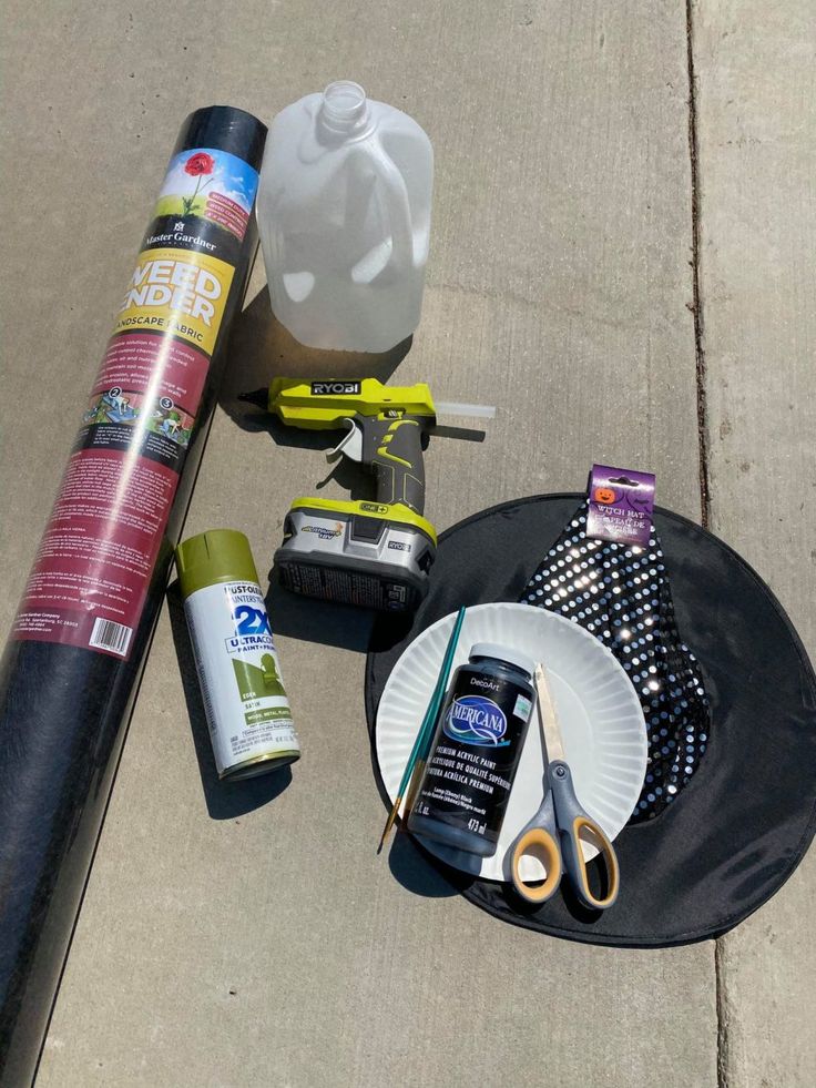 an assortment of items that are sitting on the ground