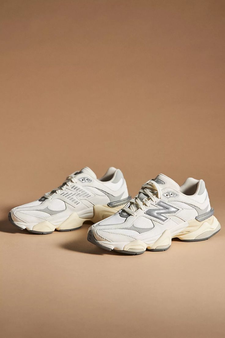 New Balance 9060 Sneakers | Anthropologie Tie Styling, New Balance 9060, Tie Styles, Trendy Sneakers, Sneakers Outfit, New Balance Shoes, Perfect Shoes, Cozy Fashion, Shoe Style