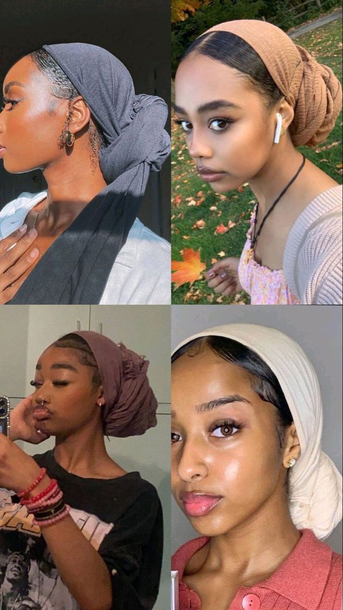 Hair Scarf Tutorial, Christian Veiling, Headwrap Hairstyles, Cabello Afro Natural, Head Wrap Styles, Hair Wrap Scarf, Quick Natural Hair Styles, Hair Scarf Styles, Head Scarf Styles