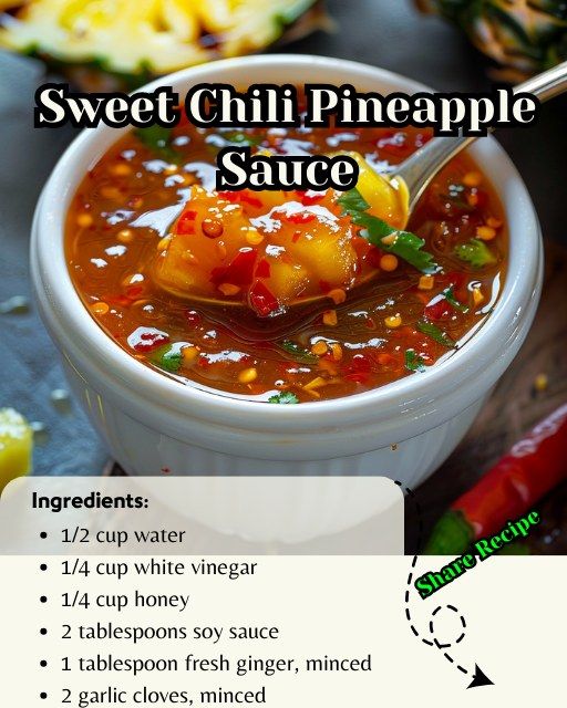 a recipe for sweet chili pineapple sauce