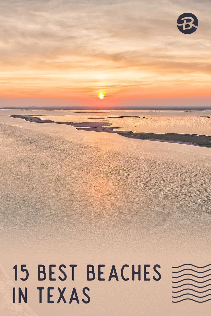 the cover of an article about best beaches in texas