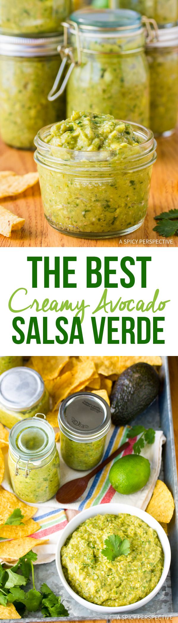 the best creamy avocado salsa verde is made with only three ingredients