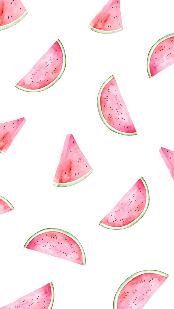 watermelon slices on a white background