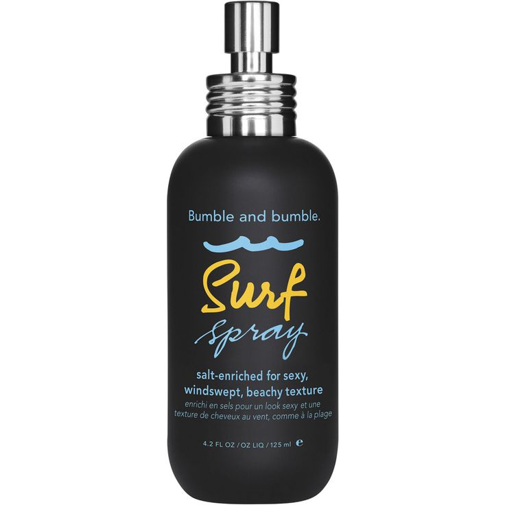 Surf Spray -  Bumble and bumble's Surf Spray is a salt spray that adds volume, body, and texture for matte, beachy waves (year-round).    Benefits     Volume Matte texture Light hold For fine to medium For straight to wavy For healthy to moderately coarse Cruelty-free     Key Ingredients     Ascophyllum Nudosum (Seaweed) Extract: Extracted from naturally occurring seaweed; moisturizes hair increasing its elasticity, luster, and softness; helps decrease hair's static charge, thus giving more body Bumble And Bumble Surf Spray, Surf Hair, Surf Spray, Sea Salt Spray, Brunette Balayage Hair, Salt Spray, Bumble And Bumble, Paul Mitchell, Beach Hair