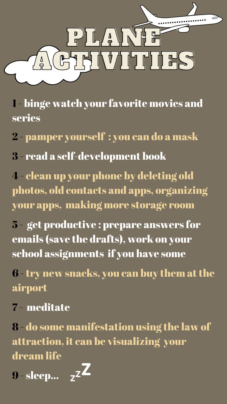 an info sheet describing how to use plane activities