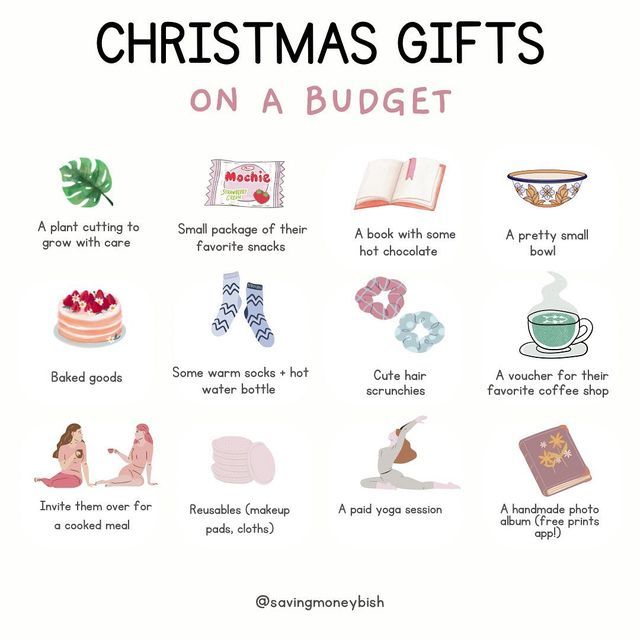 christmas gifts on a budget list for the holiday season, including books and other items