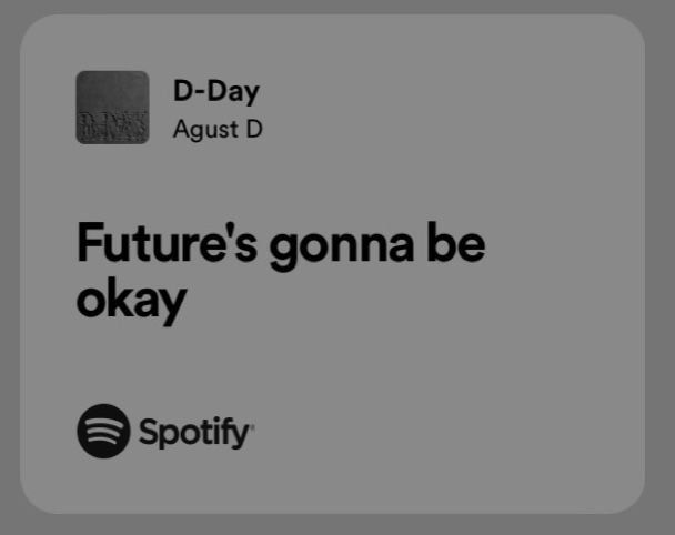 the future's gona be okay spotify logo and spotify credit card