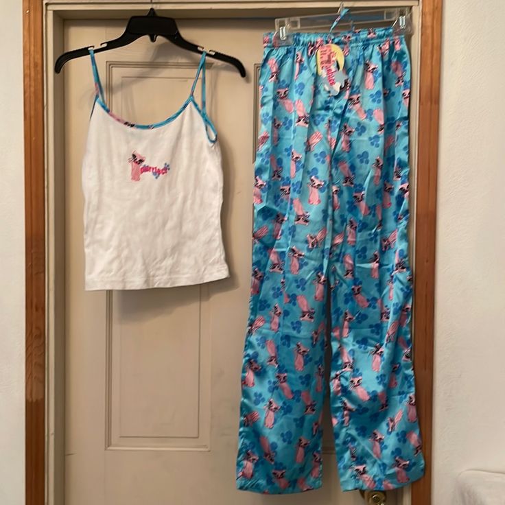 Vintage 1990s Rockabilly Pink Cat Kitty Pajamas Set. Includes: Top & Pants. Size: Small 3-4 Petite Waist: 26” New!! With Tags!! Never Used!! Excellent Condition!! Bought At Susie’s Deals In 1990s. Super Cute Pj’s!! No Cancels! No Refunds! All Sales Final! Early 2000s Pajamas, 60s Pjs, 80s Pajamas, 2000s Pajamas, 90s Pajamas, Camo Pajamas, Striped Pajama Pants, Vintage Night, Silk Tee