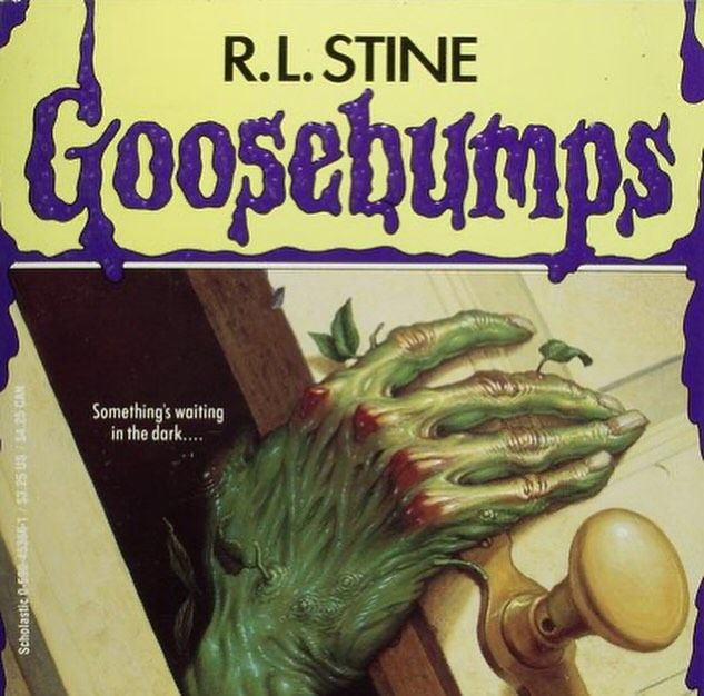 the book cover for goosebumps by r l stine