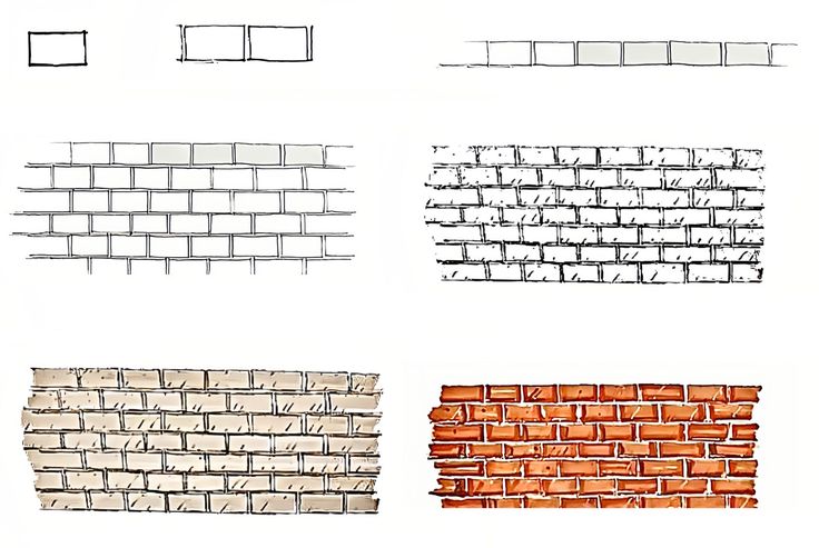 four different types of bricks are shown here