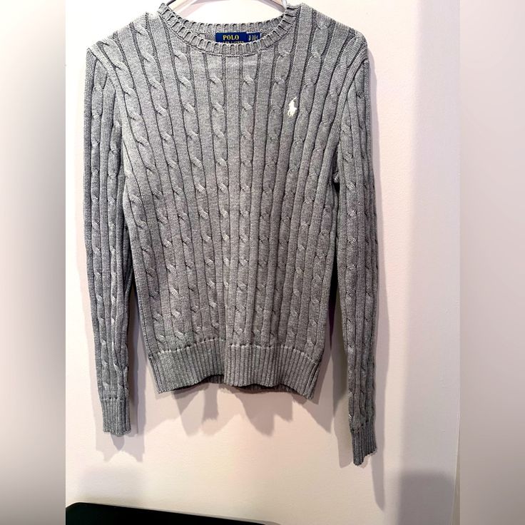 Brand New Polo Sweater, Ralph Lauren Ralph Lauren Sweater Women, Womens Grey Sweater, Sweater Ralph Lauren, Sweaters Women, Ralph Lauren Sweaters, Lauren White, Polo Sweater, Ralph Lauren Sweater, Grey Sweater