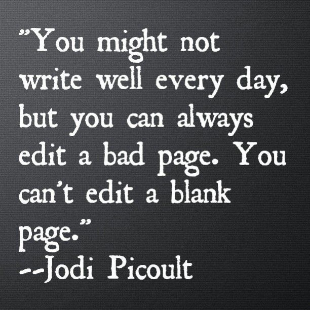 a quote from jodi picoult on writing