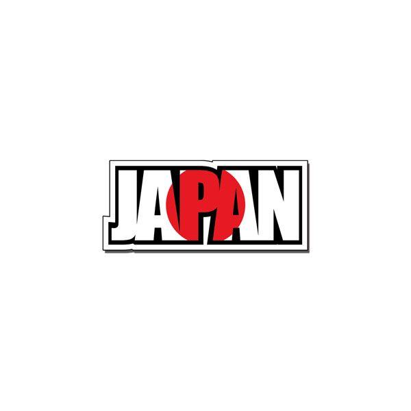 the japanese word japan is written in black and red