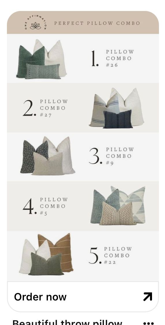 an info sheet showing how to choose pillows