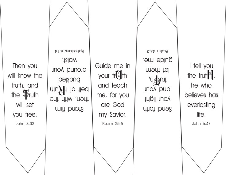 four paper bookmarks with the words, i will always be in heaven and he will not