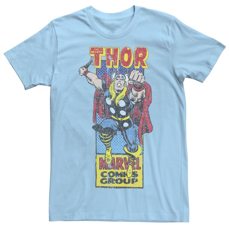 Maryland Terrapins Create the ultimate style with this men's Thor graphic tee. Crewneck Short sleeves FABRIC & CARE Cotton Machine wash Imported Size: 3XL. Color: Light Blue. Gender: male. Age Group: adult. Shirt Inspiration, Maryland Terrapins, Marvel Thor, Blue Gender, Fancy Dresses, This Man, Color Light, Thor, Marvel Comics