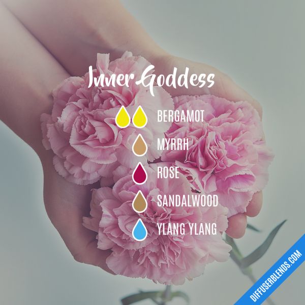 Inner Goddess - Essential Oil Diffuser Blend Essential Oil Perfume Blends, Essential Oil Perfumes Recipes, Homemade Perfume, Essential Oil Combinations, Essential Oil Diffuser Blends Recipes, Perfume Recipes, Essential Oils Guide, Yl Essential Oils, Essential Oil Diffuser Recipes