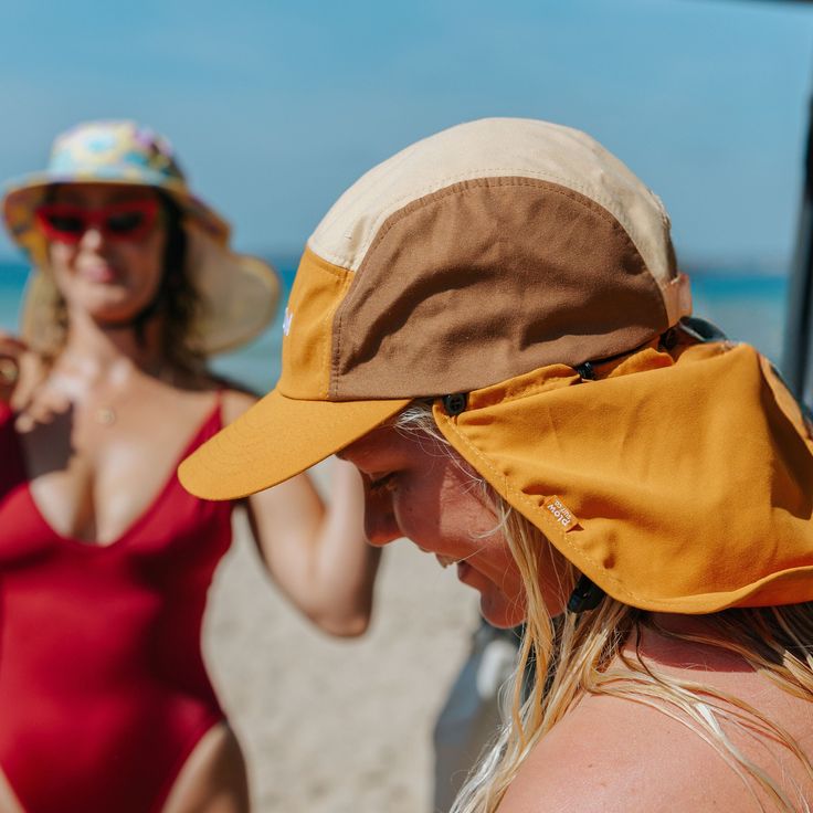 The Plow Surf Cap leading the way to sun safety, for those who despise the visibility that bucket hats supposedly impair. And of course, in our signature colourway Colour: Orange, Brown & Beige Summer Trucker Hat With Curved Brim For Outdoor, Adjustable Windproof Bucket Hat For Travel, Lightweight Visor Bucket Hat For Camping, Packable Visor Bucket Hat For Outdoor, Windproof Brimmed Hat For Travel, Windproof Brimmed Travel Hat, Uv Protection Hat With Curved Brim, Windproof Sun Hat Cap For Outdoor, Windproof Outdoor Sun Hat Cap