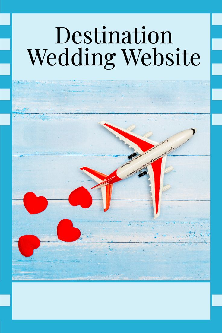 the cover of destination wedding website