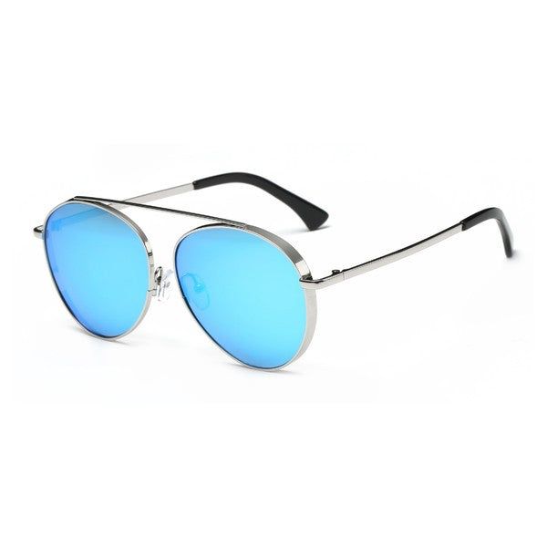 Stay stylish and protected with ODYSSEY. These aviator-style metal sunglasses feature mirrored lenses to keep you looking cool while blocking out harmful rays. Soar into the summer in style. Frame Material: MetalLens Material: PolycarbonateLens Width: 61mmBridge Width: 16mmTemple Length: 143mm100% UVA & UVB Protection Trendy Metal Frame Aviator Sunglasses For Beach, Summer Aviator Shield Sunglasses With Gradient Lenses, Modern Aviator Sunglasses For Summer Vacation, Summer Polarized Aviator Sunglasses, Summer Aviator Sunglasses With Polarized Lenses, Summer Beach Aviator Sunglasses With Metal Frame, Anti-reflective Aviator Shield Sunglasses For Summer, Modern Aviator Sunglasses With Mirrored Lenses For Summer, Summer Aviator Shield Sunglasses With Anti-reflective Coating