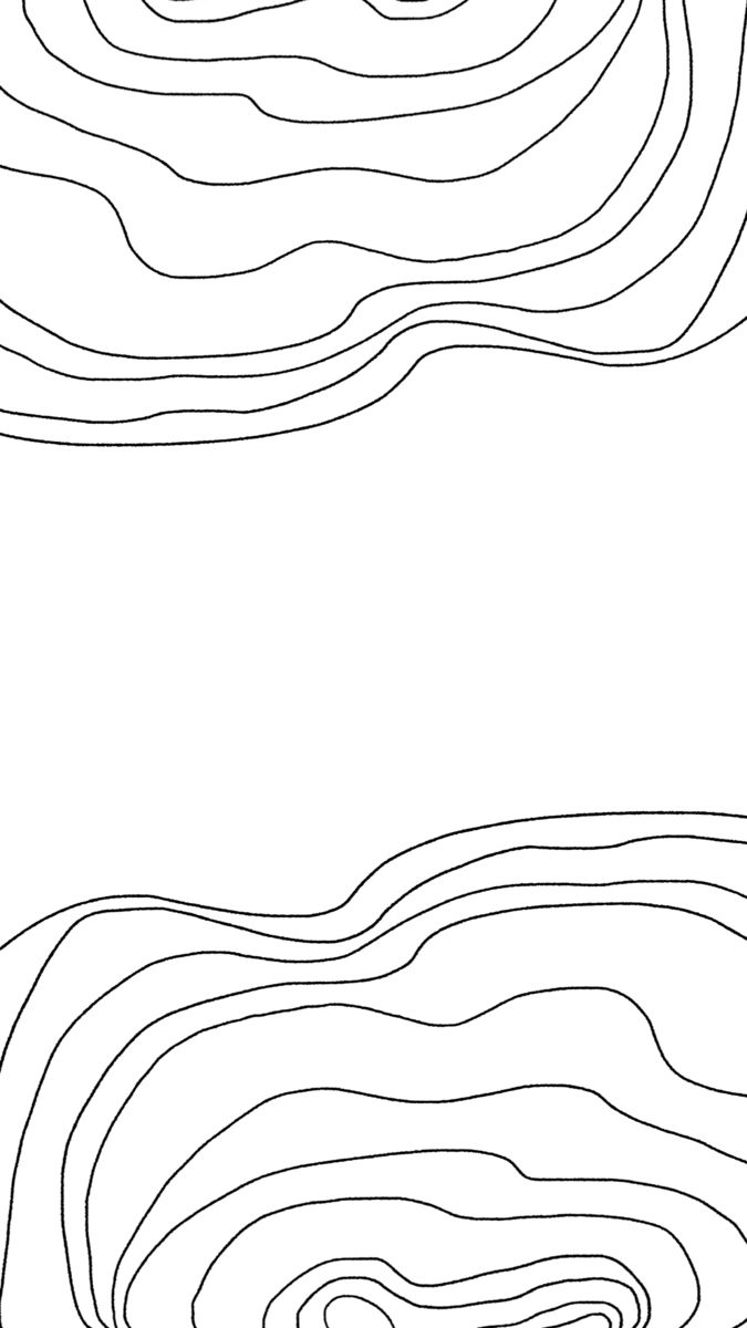 a black and white line drawing with wavy lines in the middle, on top of each other