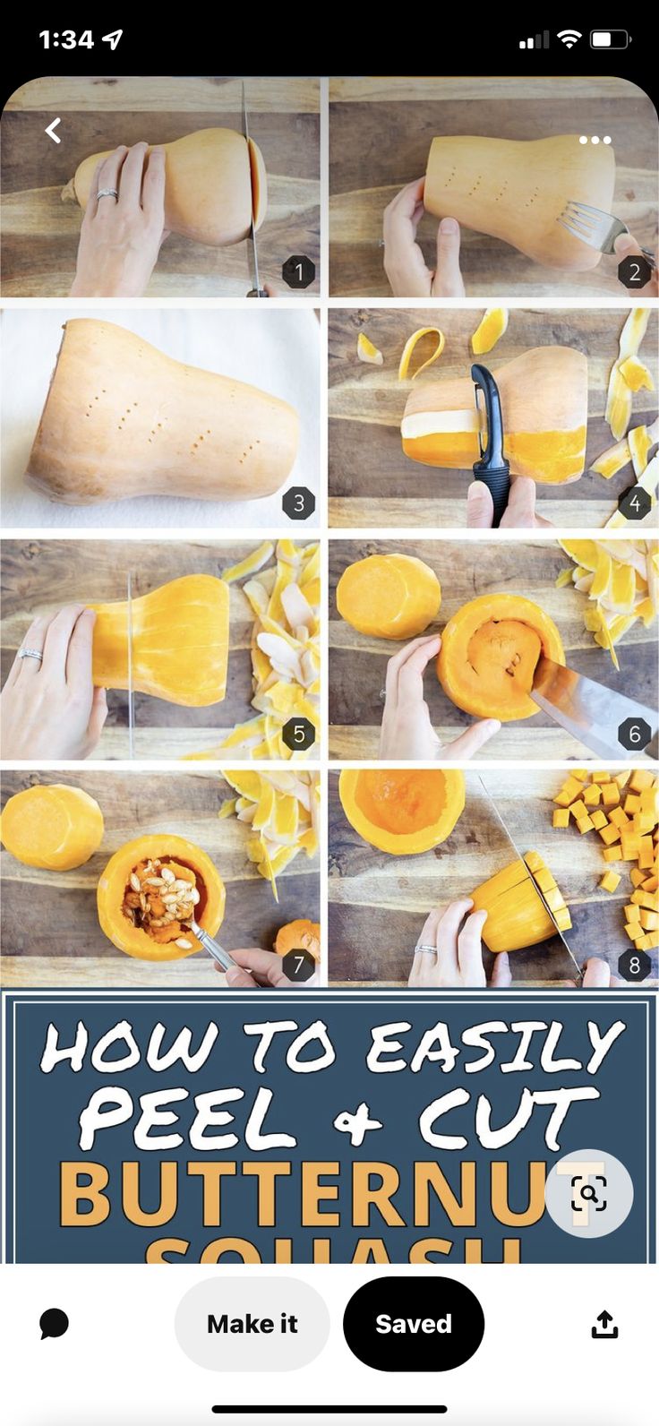 how to easily peel and cut butternuts in 3 easy steps - step by step instructions