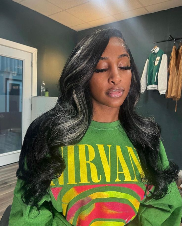 Side Part Install, Black Hair With Blonde Highlights, Texas Hair, Sew In Hairstyles, Hair Advice, Hair Appointment, Brown Blonde Hair, Sleek Hairstyles, Hair Life