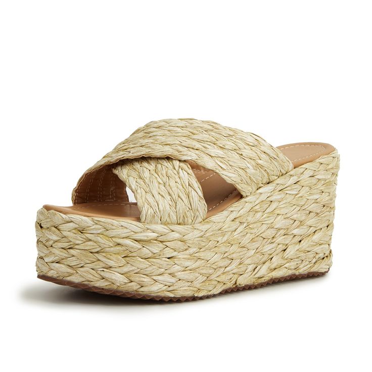 Beach Please Espadrille Wedge - J. Madison & Co. Ladies Slides, Rope Sandals, Popular Boots, Women Platform Sandals, Platform Flip Flops, High Heel Slippers, High Wedges, Espadrilles Platform, Ankle Strap Wedges