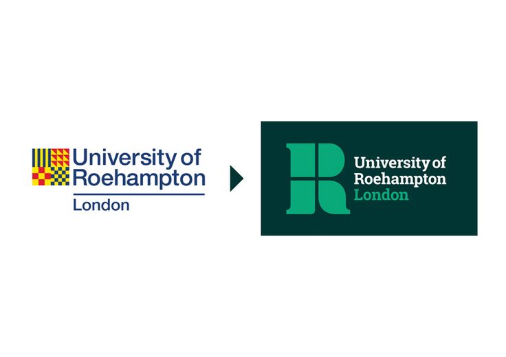 two logos for university of roehamton, london and the university of rosehipon