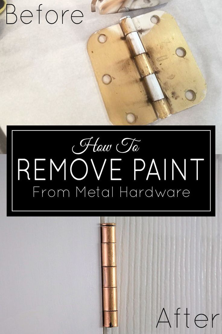 how to remove paint from metal hardware before and after it has been painted gold or silver