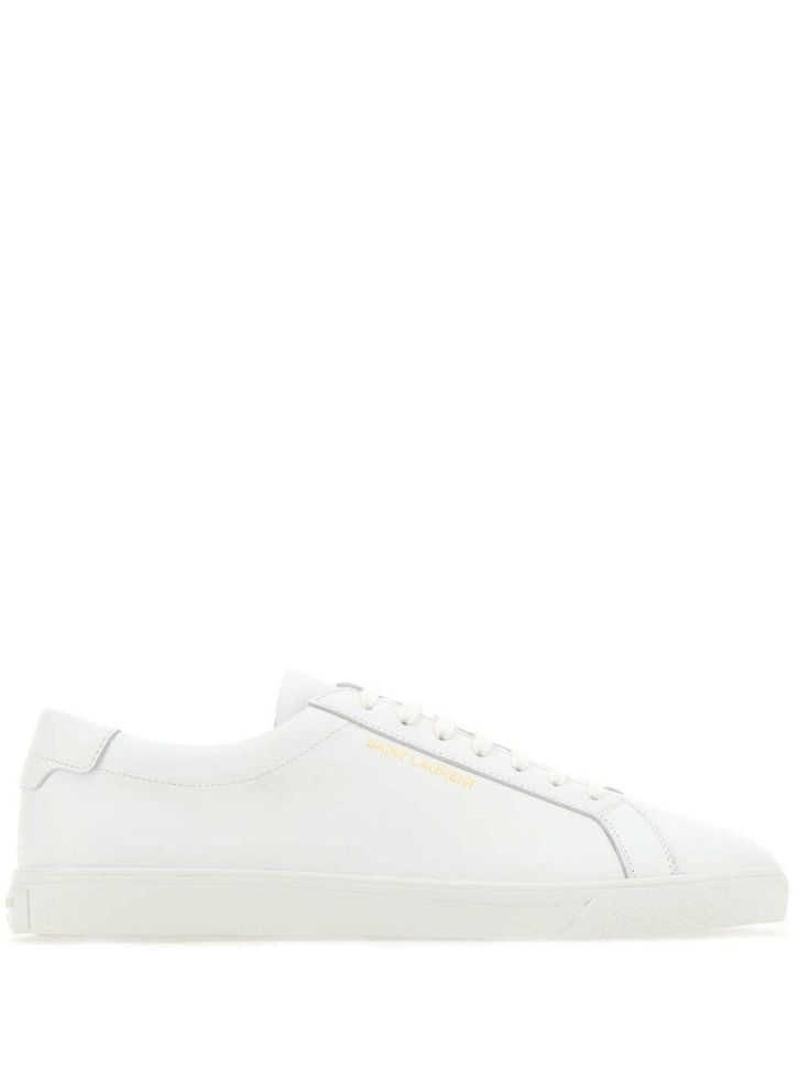 white calf leather leather logo stamp at side round toe front lace-up fastening branded insole rubber sole Balenciaga Speed, Versace Outfit, Saint Laurent Shoes, Balenciaga Triple S, Nike Air Max 97, Leather Logo, Derby Shoes, Logo Stamp, Espadrille Shoes