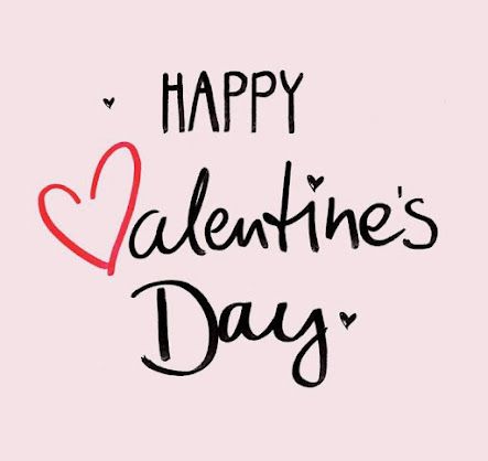 the words happy valentine's day are written in black ink on a pink background