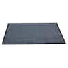 an empty black mat on a white background