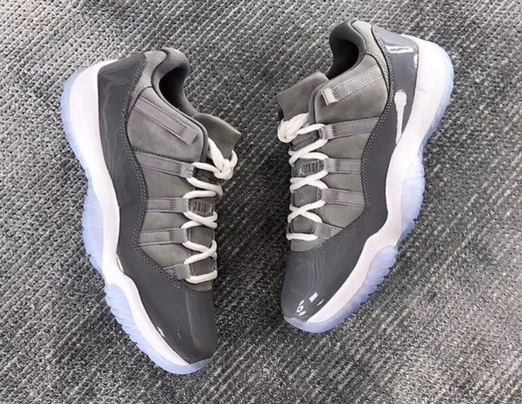 Air Jordan 11 Low “Cool Grey” Tenis Jordan Retro, Jordan Casual Shoes, Nike Air Force 1 Outfit Men, White Shoes Outfit, Nike Shoes Women Fashion, Air Jordan 11 Low, Jordan Basketball Shoes, Jordan 11 Low, Trendy Shoes Sneakers