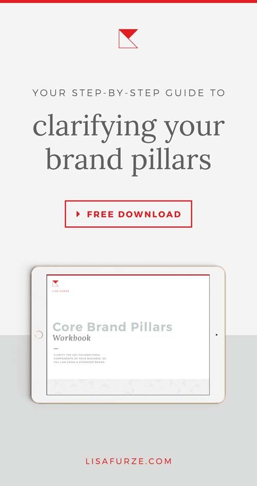 an ipad with the text, your step - by - step guide to clarify your brand pillars