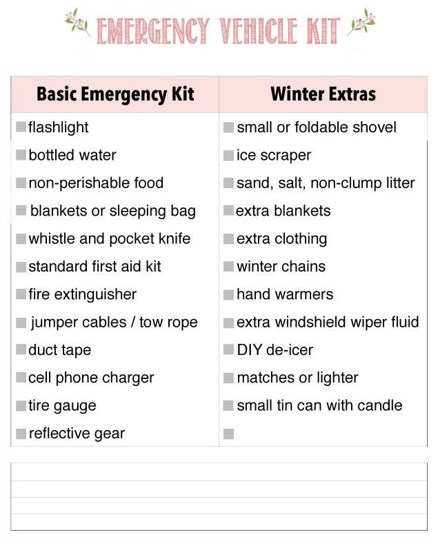 Emergency Flashlight, Family Binder, Car Emergency Kit, Car Care Tips, Winter Driving, Emergency Preparedness Kit, Aston Martin Vanquish, Car Essentials, Printable Checklist