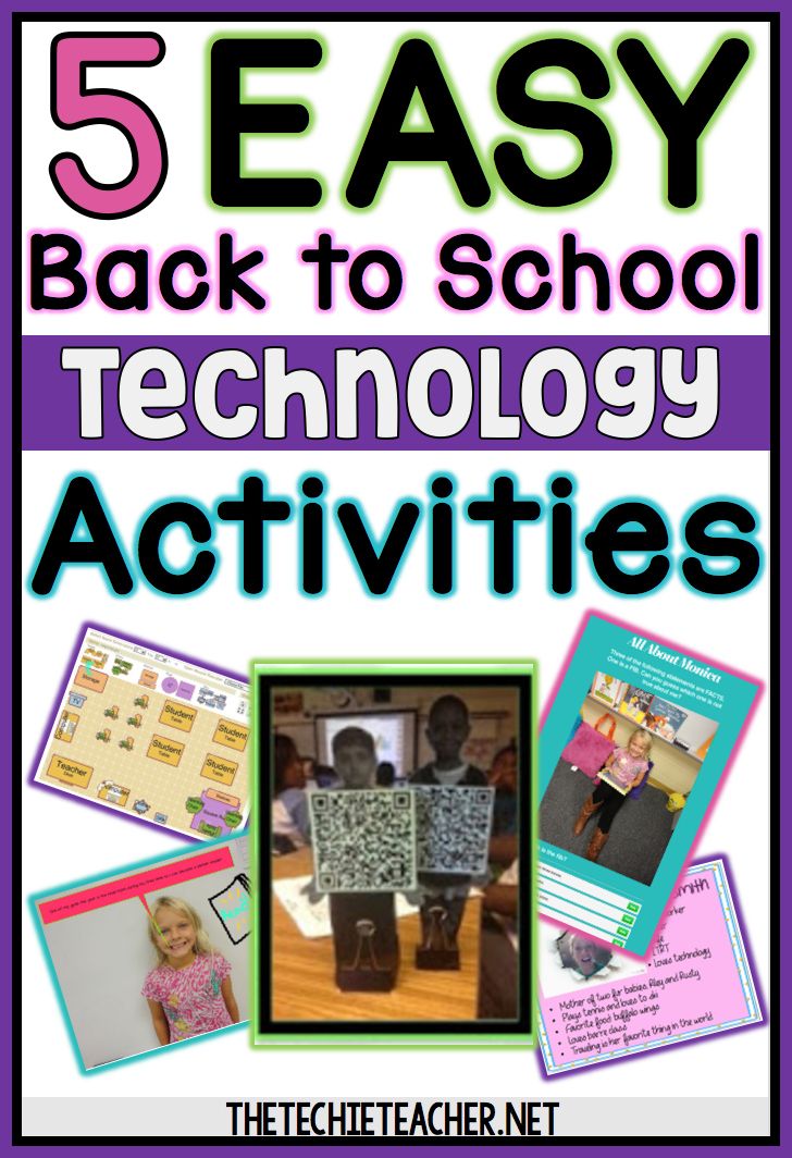 five easy back to school technology activities