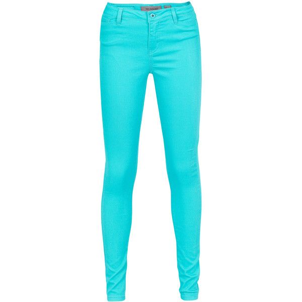 Vero Moda Pants Wonder Turquoise ($31) ❤ liked on Polyvore Turquoise Jeans, Zipper Jeans, Moda Jeans, Green Jeans, Pocket Jeans, Pant Shirt, Teen Fashion, Denim Women, Jeans Pants