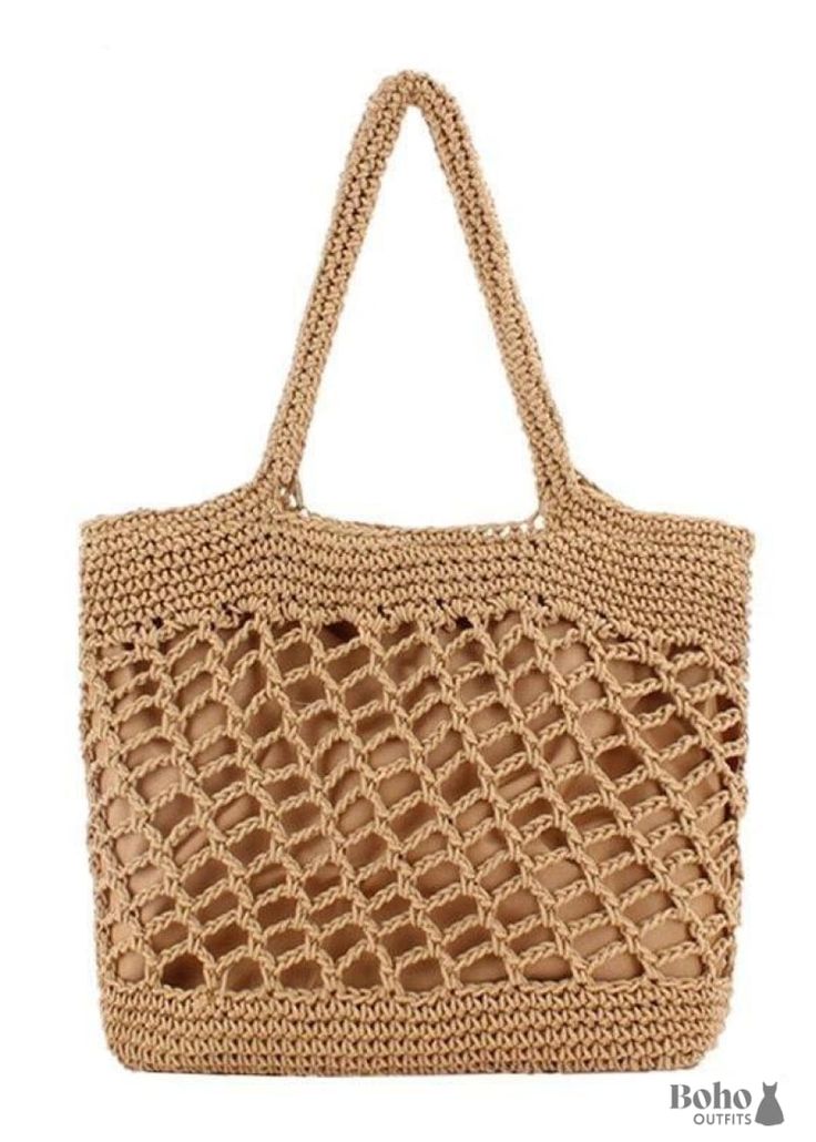 Woven Boho Bag Callie - Camel - Clothing Accessories Casual Beige Crochet Bag With Braided Detail, Beige Crochet Satchel Bag With Woven Details, Casual Brown Hobo Bag With Braided Handles, Casual Natural Woven Bags, Casual Braided Tote Shoulder Bag, Casual Woven Satchel Shoulder Bag, Casual Woven Tote Shoulder Bag, Casual Handheld Straw Bag Made Of Jute, Casual Braided Natural Color Bags