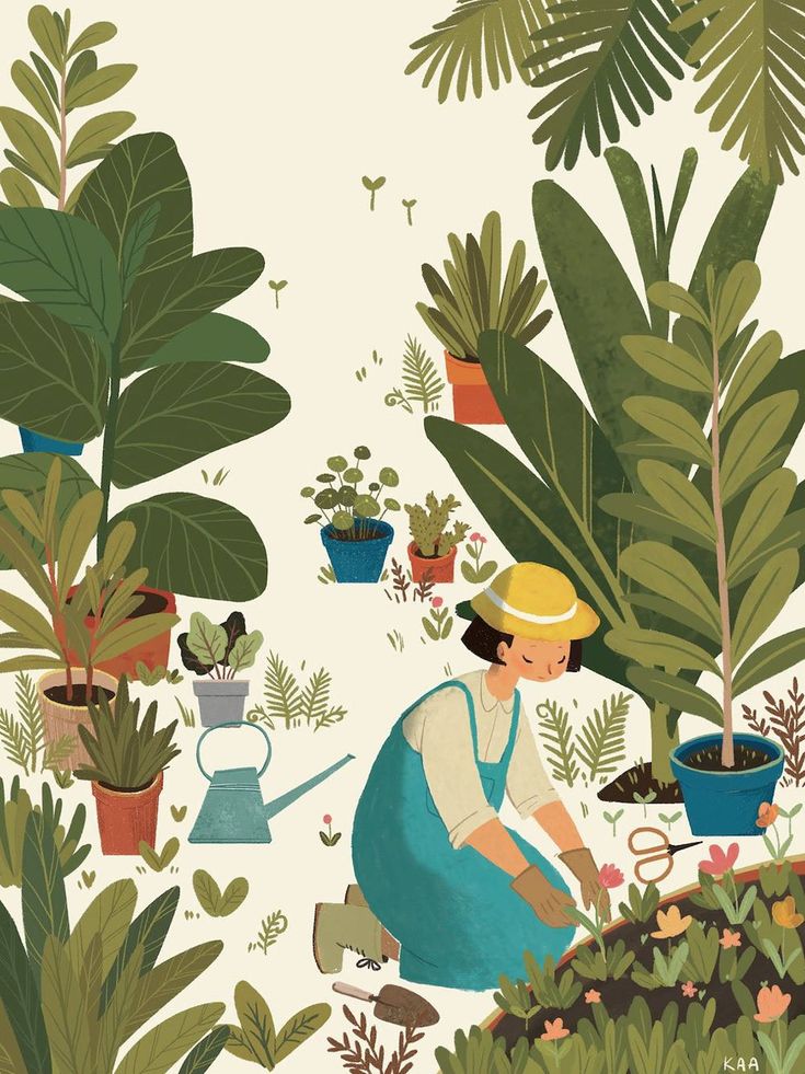 an image of a woman tending to plants in the garden on instagram for tweet