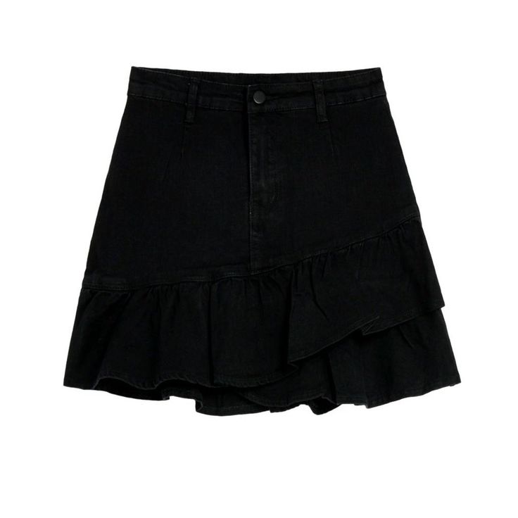 Make a statement with the 2023 Summer Collection's mini ruffles jean skirt a city style statement piece with all the right features! Step out in style and comfort with this mid-waist. stonewashed denim skirt. featuring a zip and button closure and frills for a unique and fun look.Why You'll Fall In Love Street Style: With its mid-waist. stonewashed denim fabric and frills. this mini skirt will keep you looking stylish and on-trend. Zip and Button Closure: Enjoy the convenience of a zip and butto High Waist Jeans Shorts, Casual Korean Style, Avon Skin So Soft, Mini Pleated Skirt, Fashion Y2k, Y2k Denim, Shorts Skirts, High Waisted Jean Shorts, Skirt Women