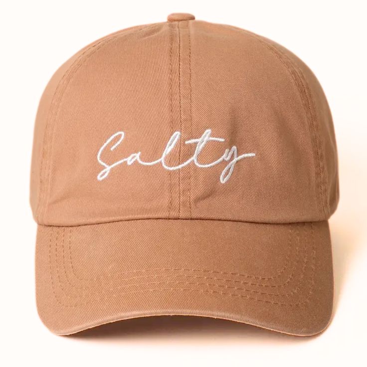 Salty distressed baseball cap perfect for that beachy, casual look! Available in hot pink, sage, nude, pink and blue Stylish distressed look with an adjustable back-strap Trendy Vacation Dad Hat Snapback, Trendy Snapback Dad Hat For Vacation, Trendy Dad Hat Baseball Cap For Vacation, Trendy Snapback Dad Hat, Summer Curved Brim Trucker Hat For Everyday, Adjustable Green Baseball Cap For Everyday Summer Use, Trendy Cotton Dad Hat For Vacation, Spring Vacation Dad Hat Cap, Spring Vacation Dad Cap